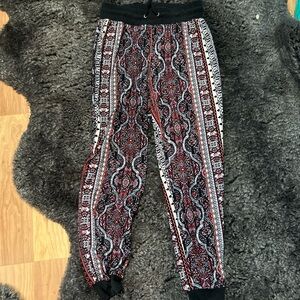 Bohemian Patterned Jogger Pants